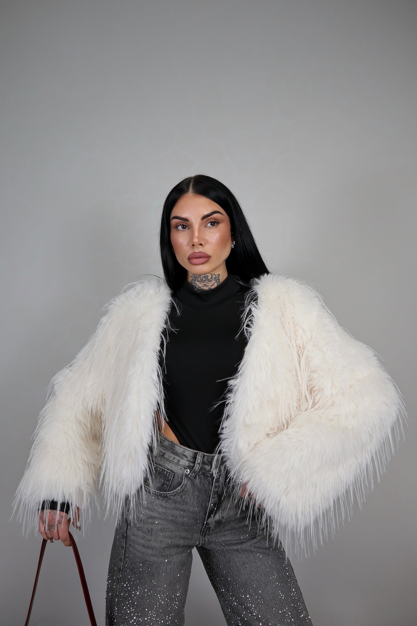 Pelliccia Fluffy - Bianco