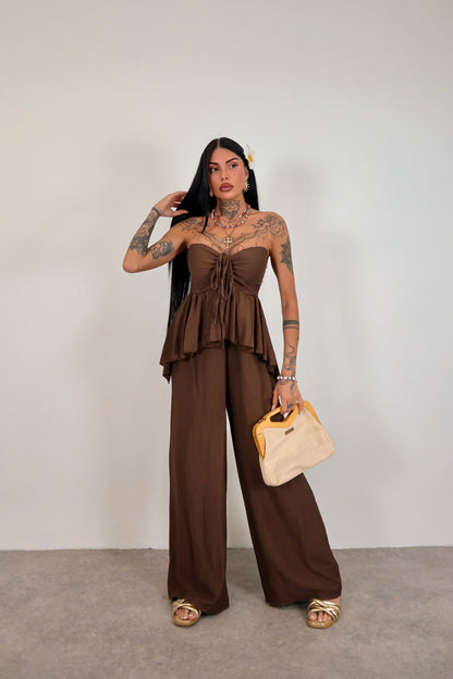 Tuta intera Noelle - Marrone