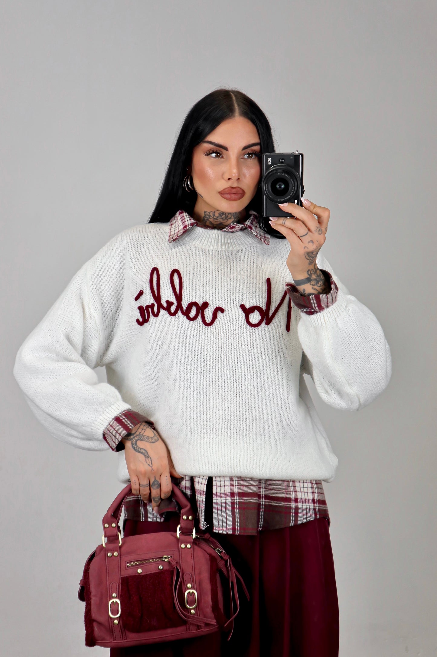 Maglione “No vabbè” - Bianco