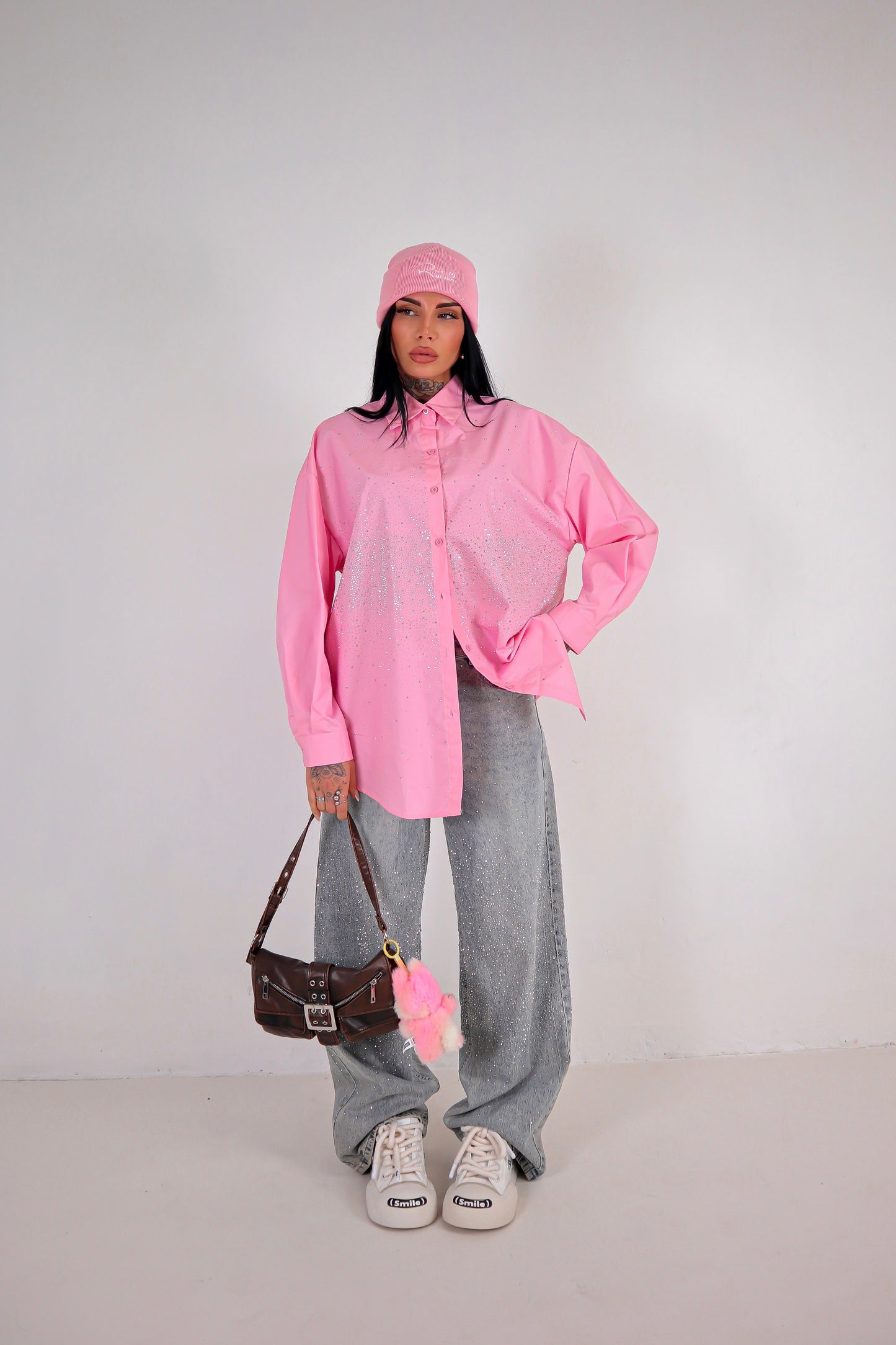 Camicia Strass - Rosa