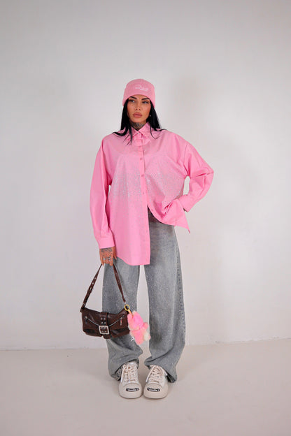 Camicia Strass - Rosa