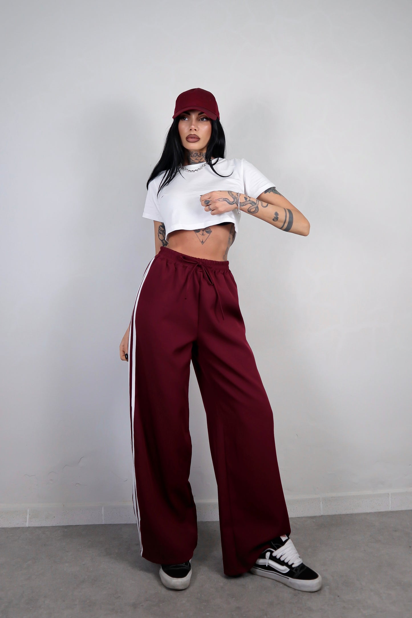 Pantalone Stripes - Bordeaux