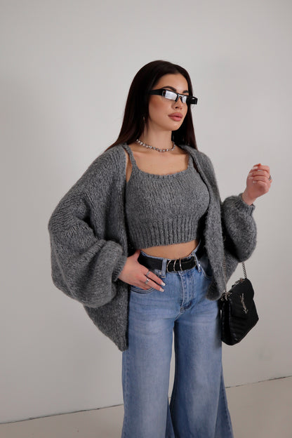 Set Cardigan Judy - Grigio
