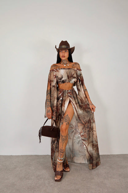 Completo copricostume Gotha -  Marrone