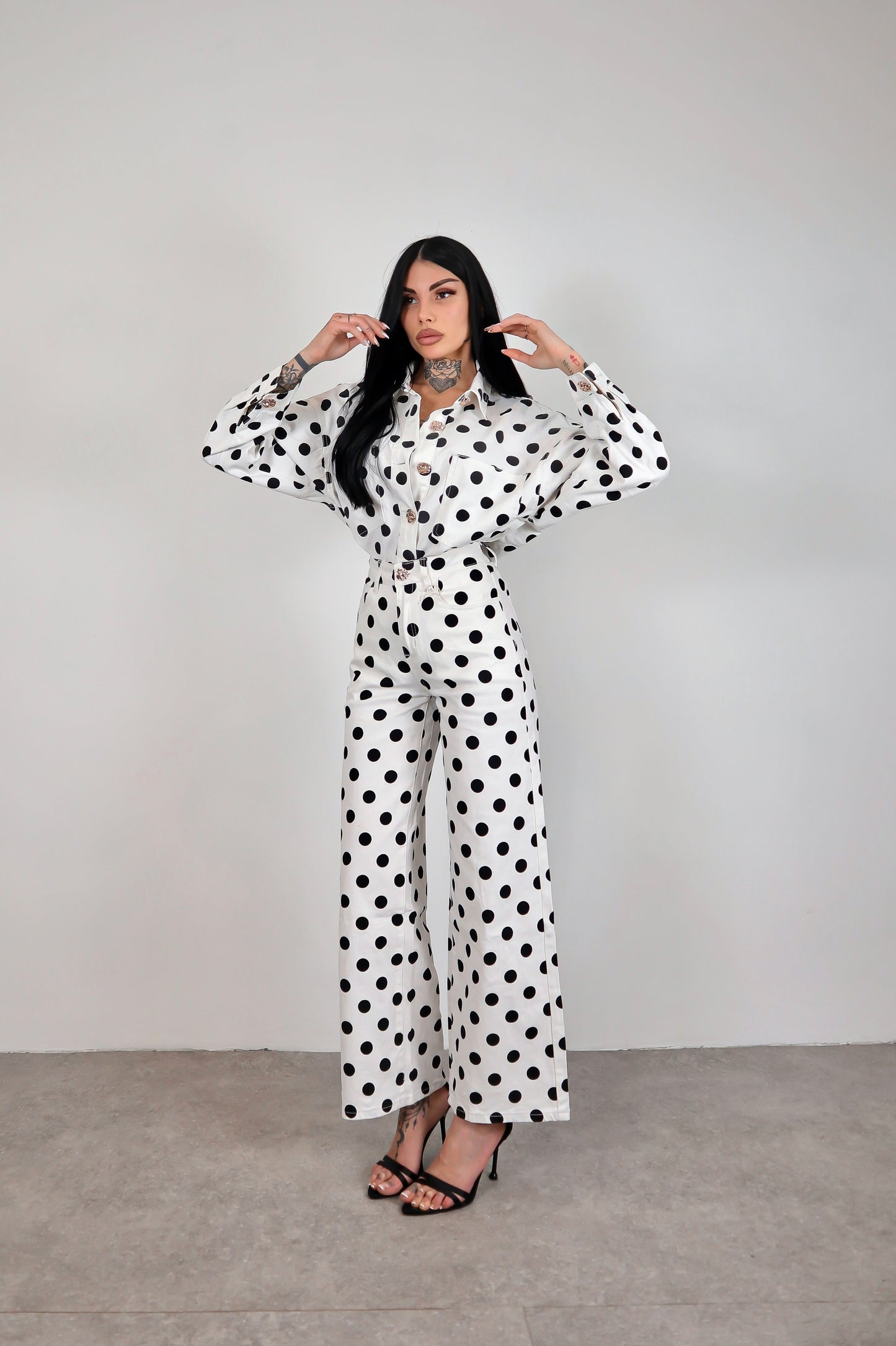 Completo denim pois Alma