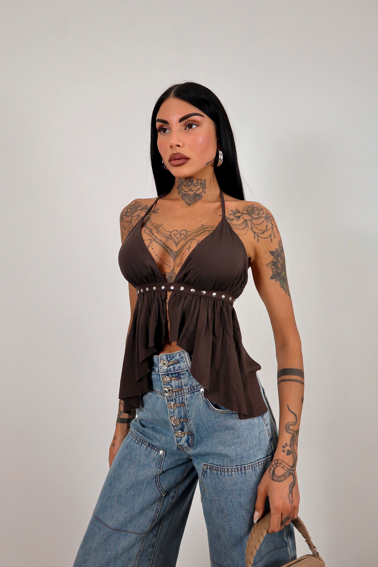 Top Estrella - Marrone