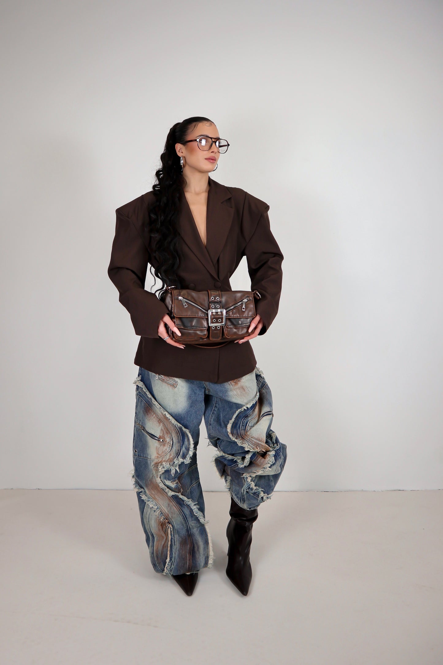Blazer Kristen - Marrone