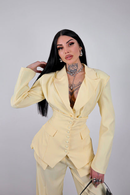 Tailleur Corsetto - Giallo pastello