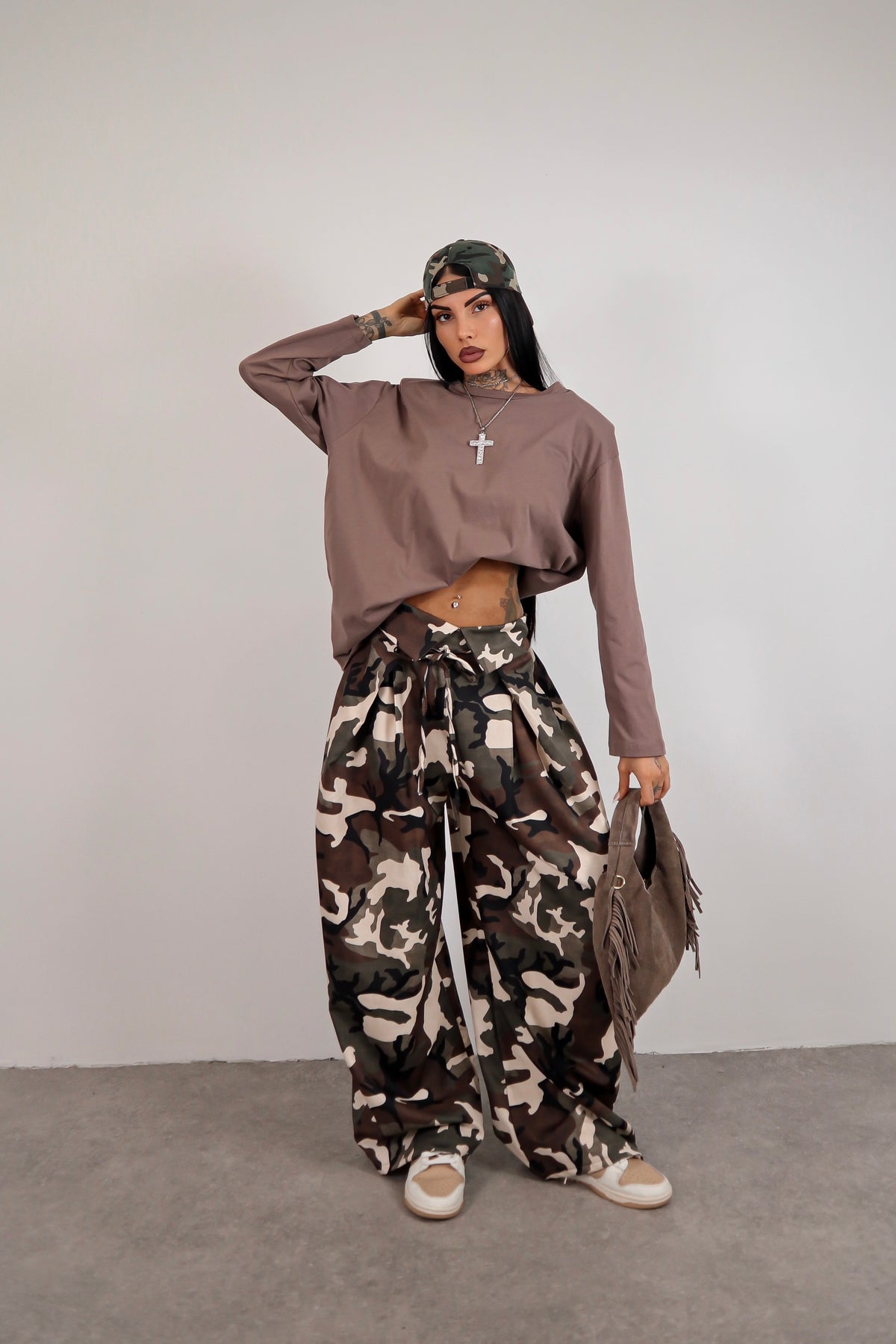 Maglia long sleeve - Fango