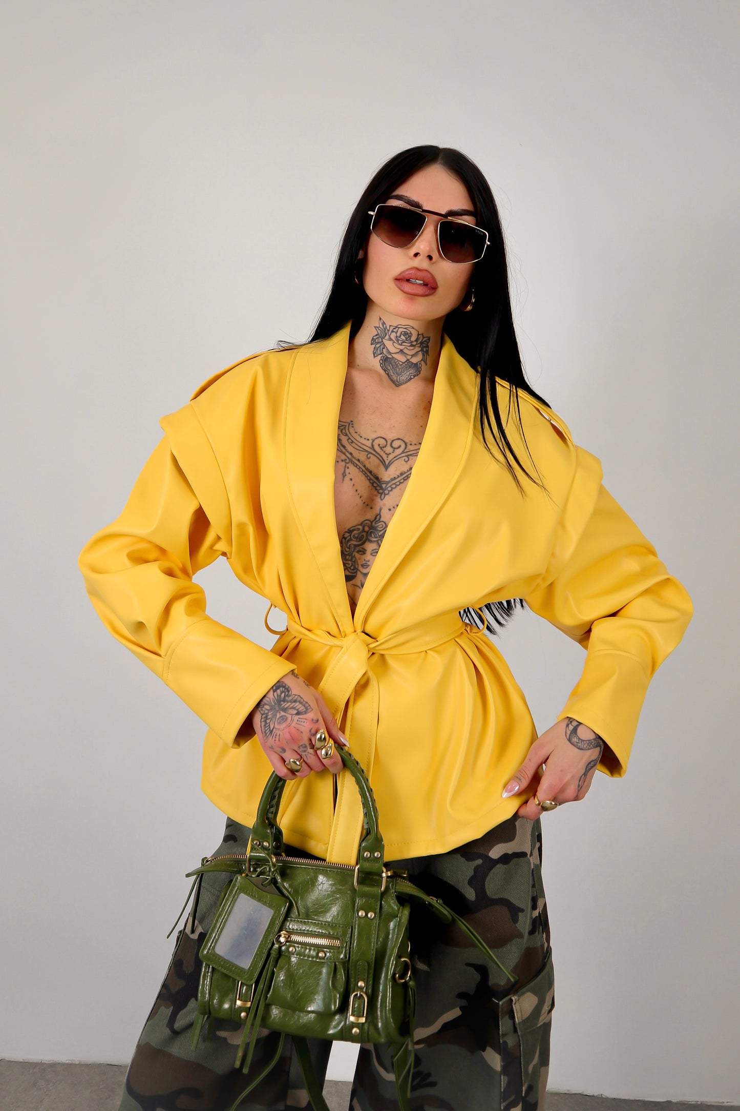 Giacca Ecopelle Mirabel - Giallo
