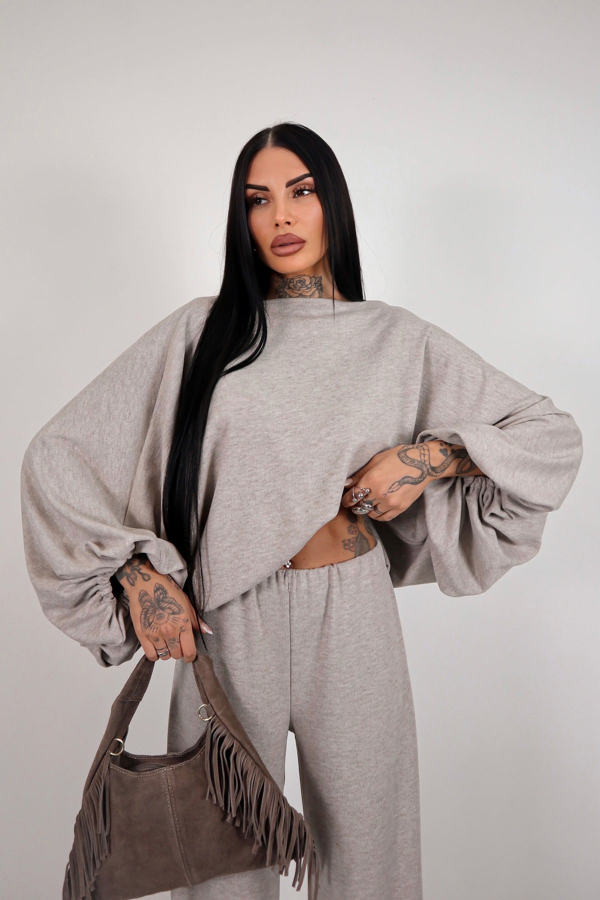 Completo in maglia Isadora -  Sabbia