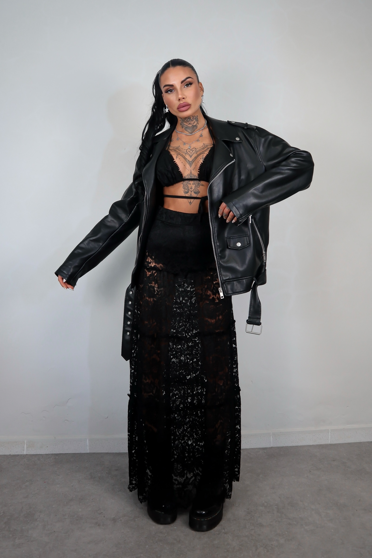 Chiodo Ecopelle Oversize