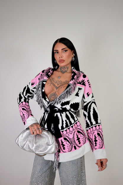 Cardigan Perù - Rosa