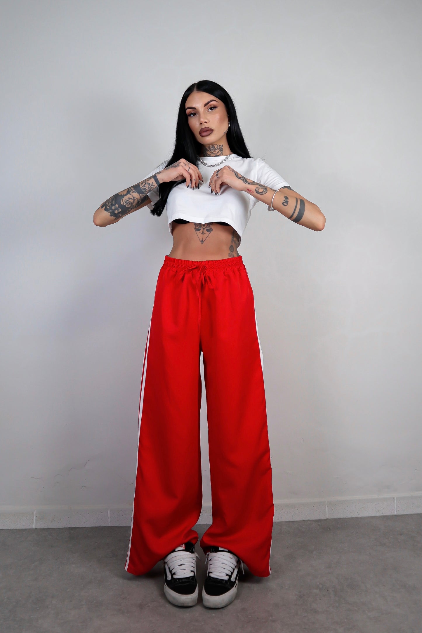 Pantalone Stripes - Rosso