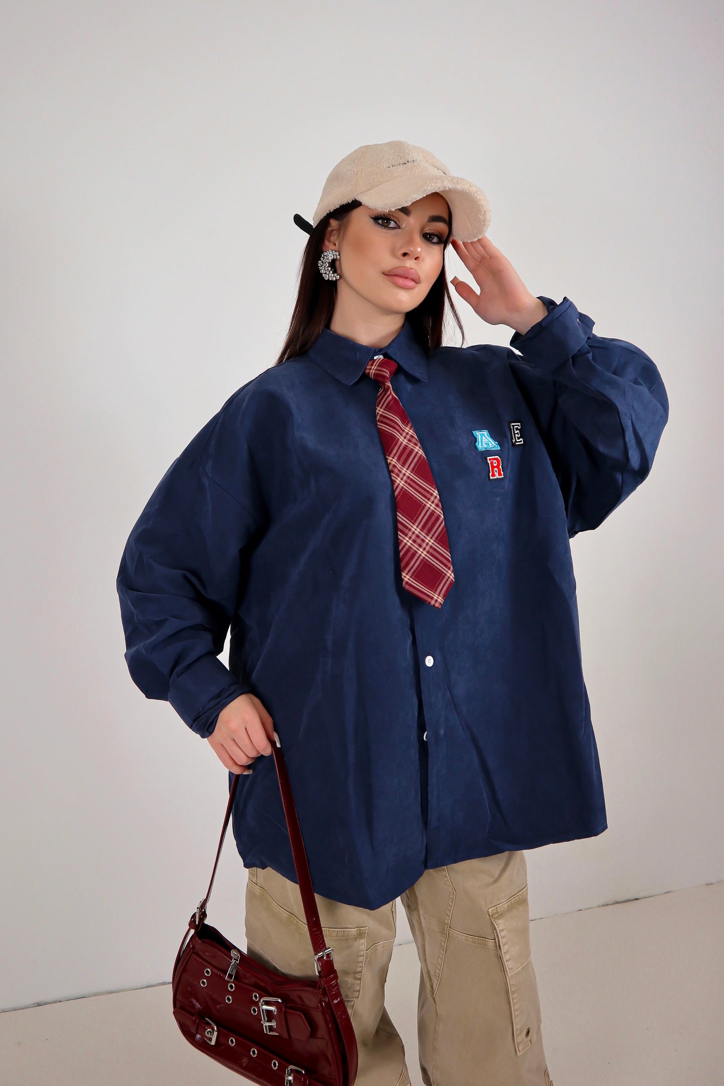 Camicia Scamosciata College - Blue