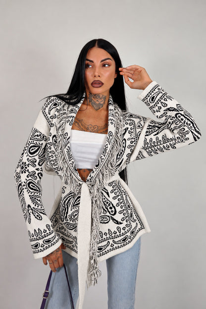 Cardigan Perù - Bianco