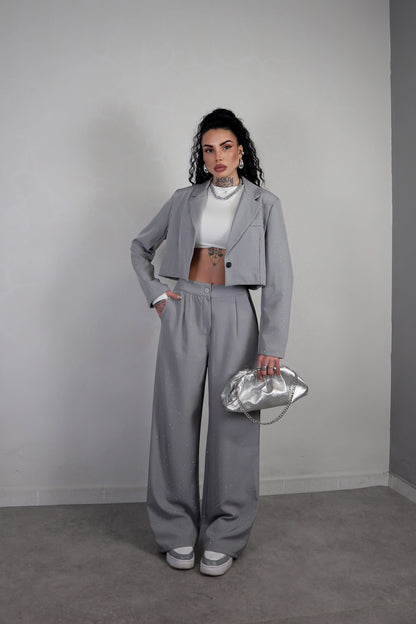 Tailleur Bling - Grigio