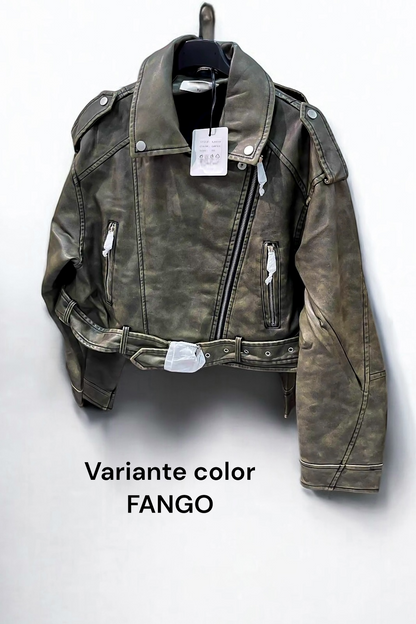 Giacca Ecopelle Biker