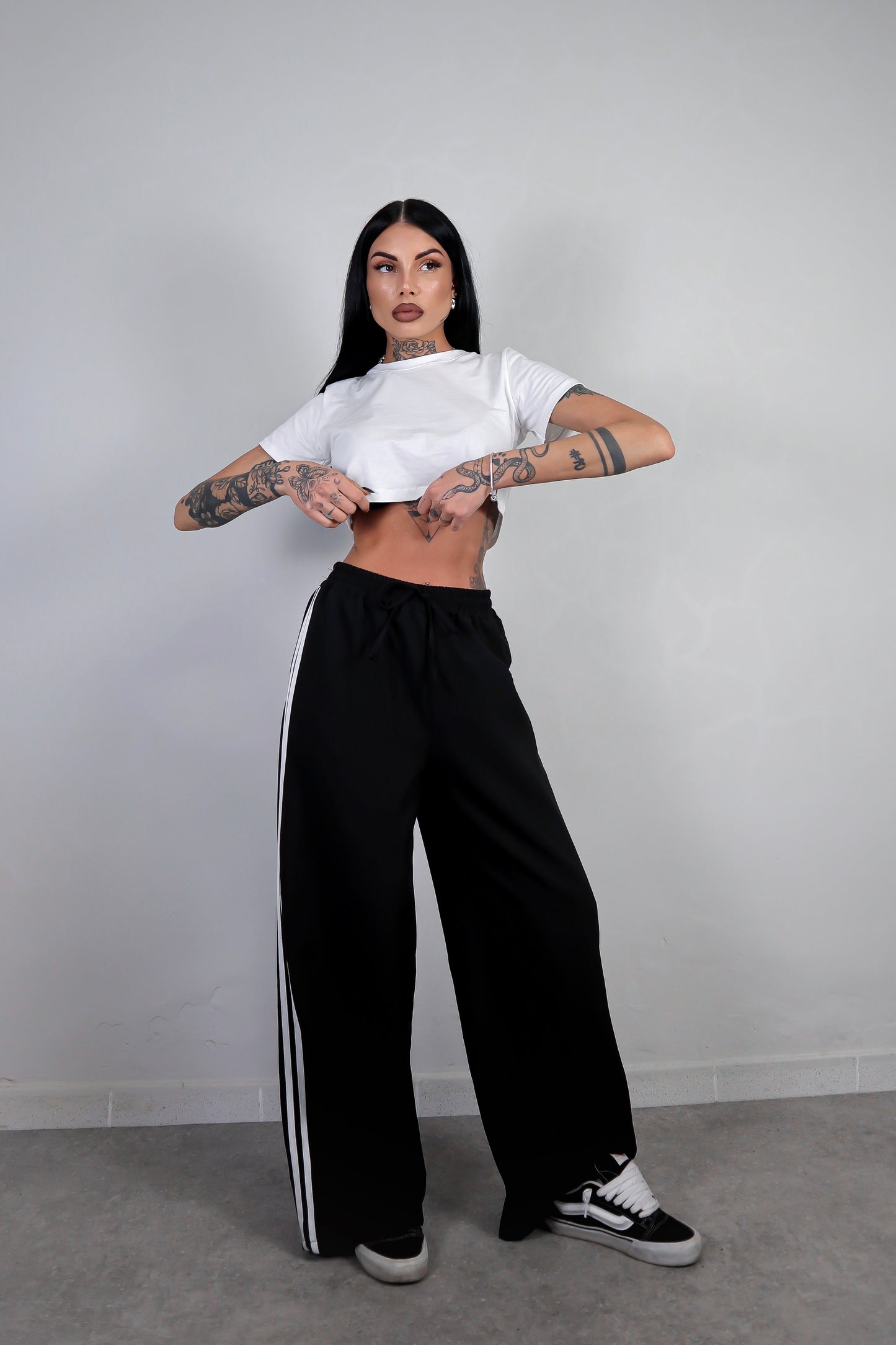 Pantalone Stripes - Nero