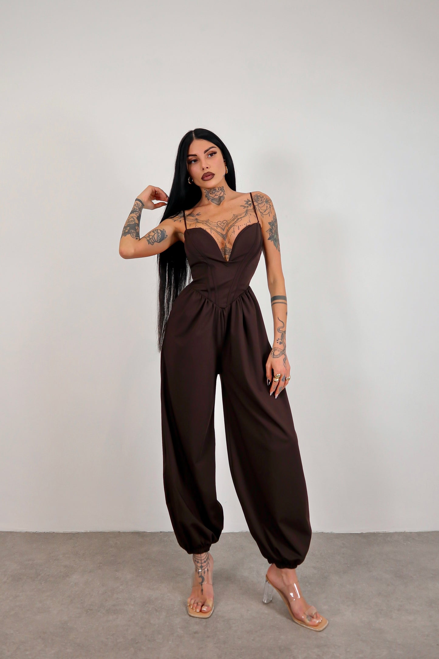 Tuta intera Halima - Marrone