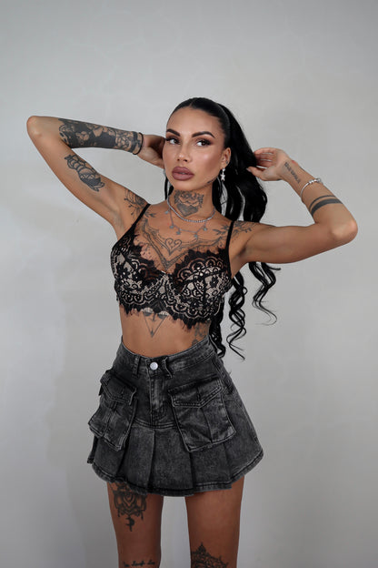 Bralette Fleur - Nero