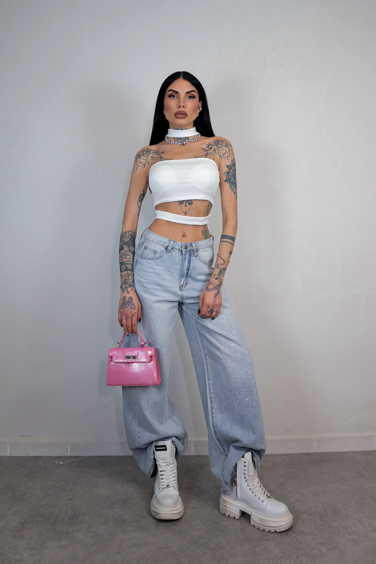 Crop Top Aisha - Bianco