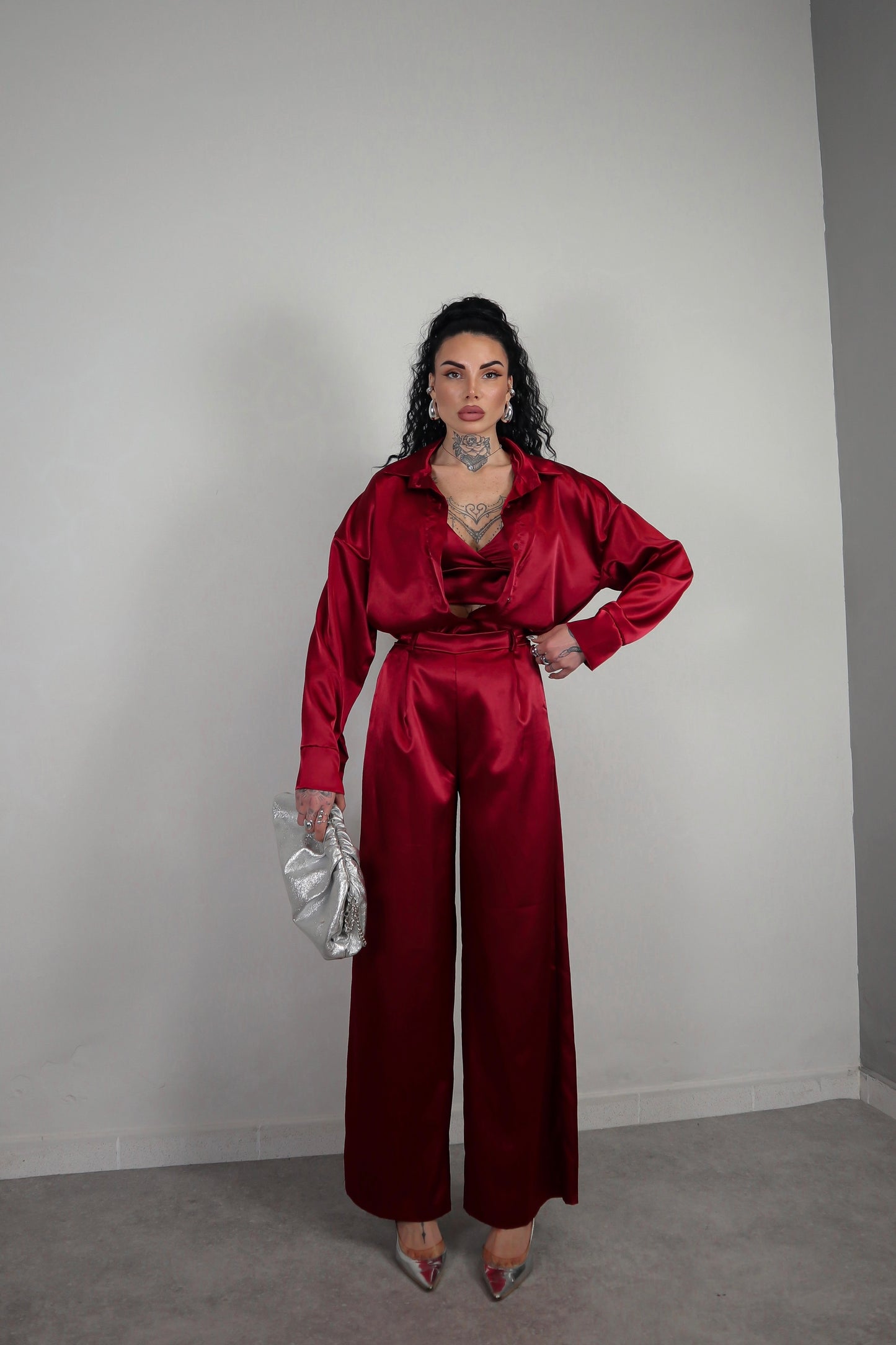 Coordinato Tris Amelia - Bordeaux