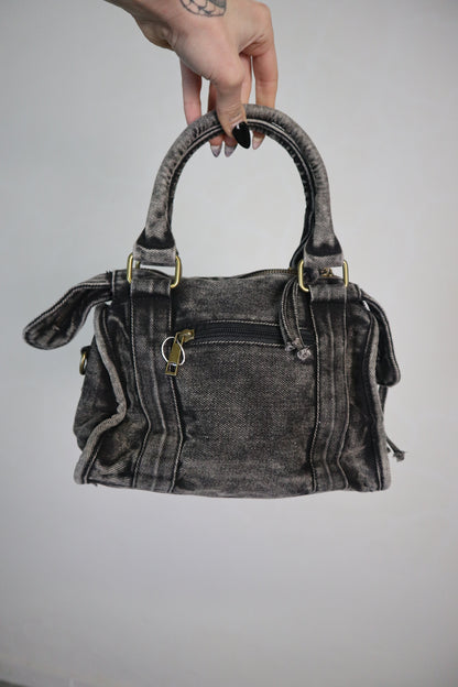 Borsa Denim City - Nero fumo