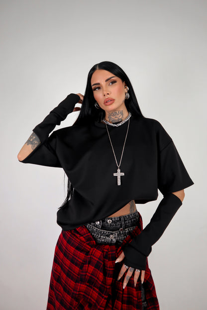Maglia Cut - Nero