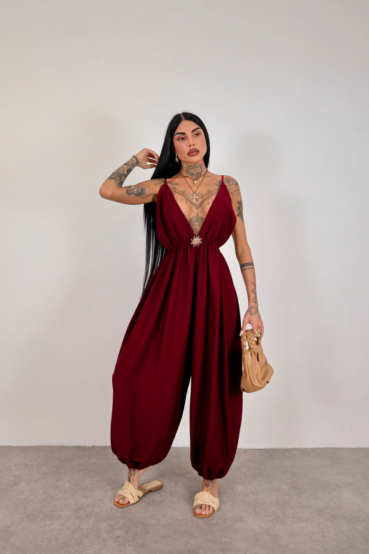 Tuta intera Sole - Bordeaux