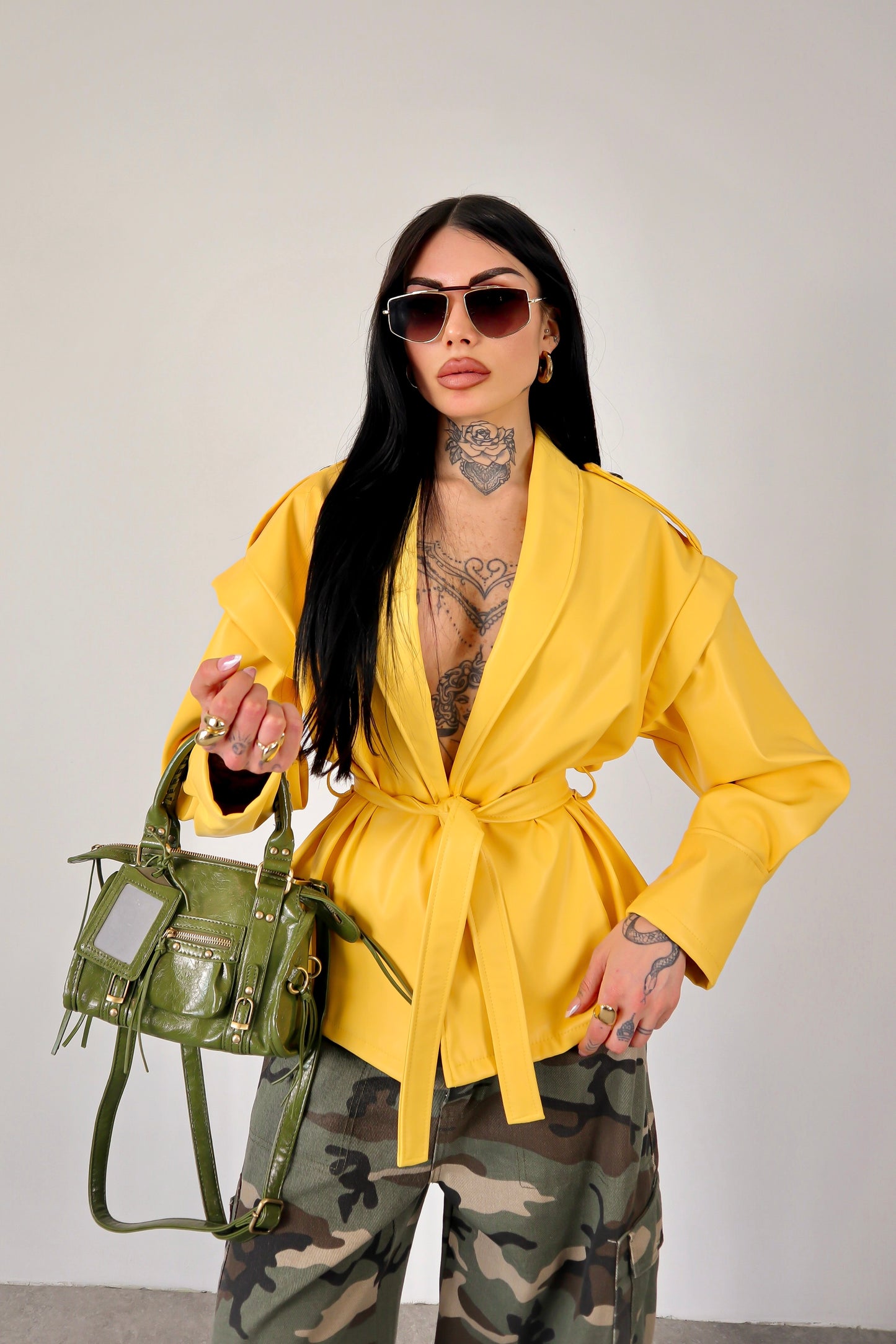 Giacca Ecopelle Mirabel - Giallo