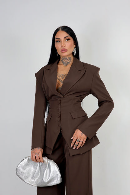 Tailleur Corsetto - Marrone