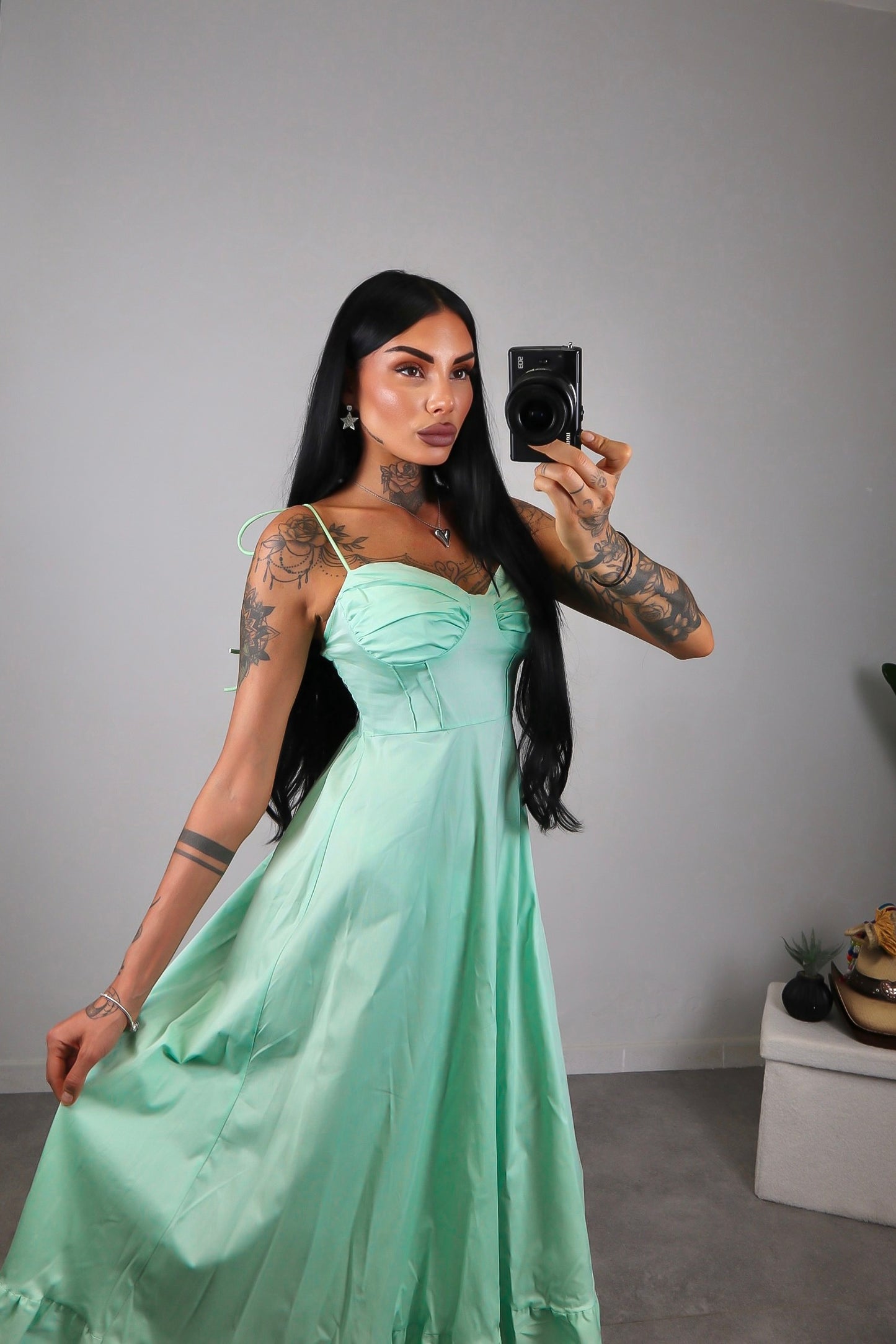 Abito Nadia - Verde Acqua