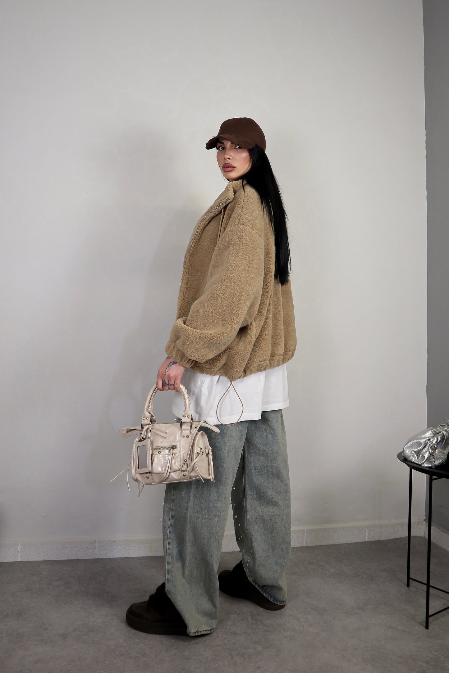 Bomber Teddy - Camel