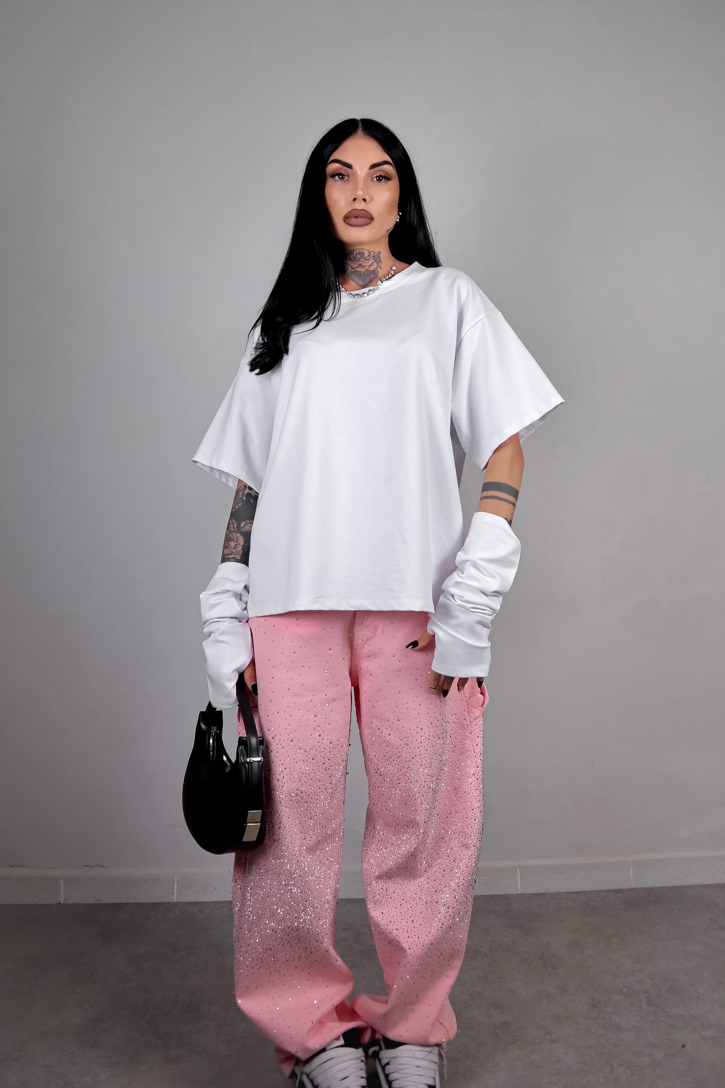 T-Shirt Manicotti - Bianco