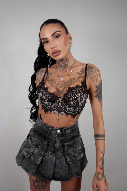 Bralette Fleur - Nero