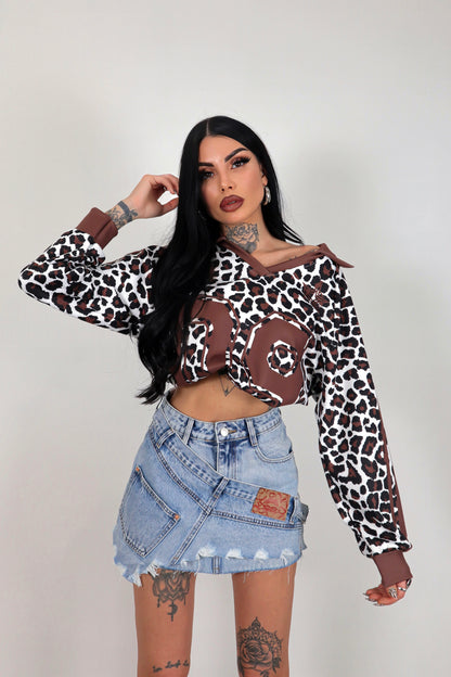 Maglia Football Leo - Marrone