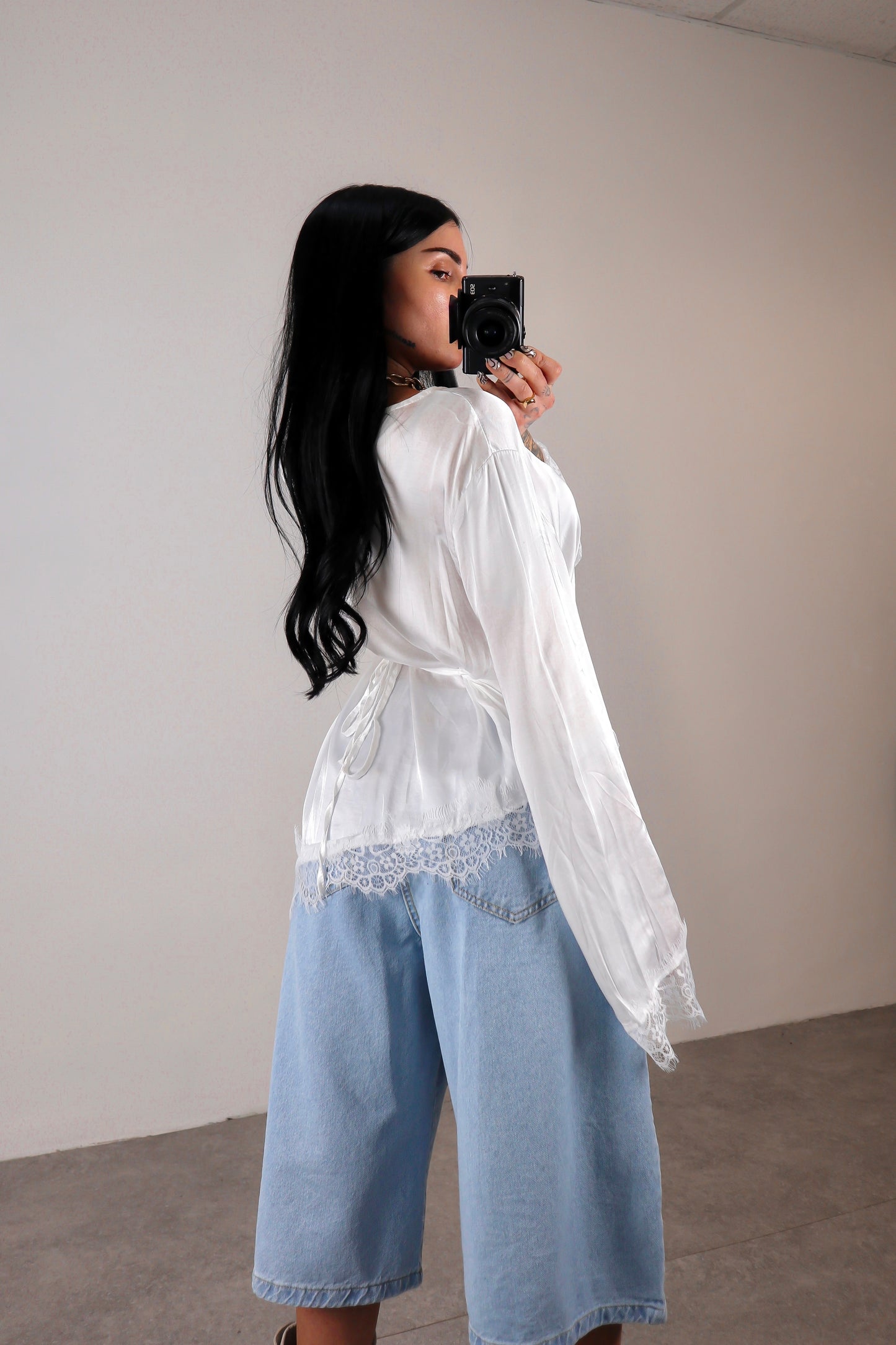 Maglia long sleeve Elegant - Bianco