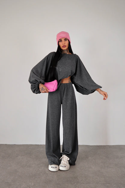 Completo in maglia Isadora - Grigio Piombo