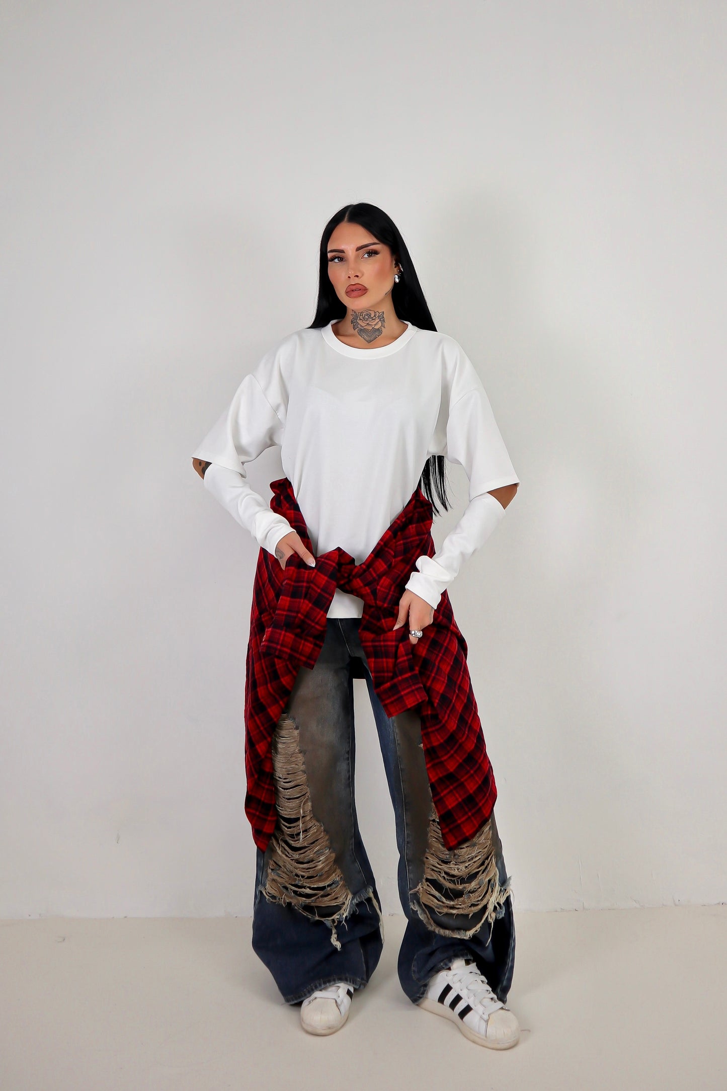Maglia Cut - Bianco