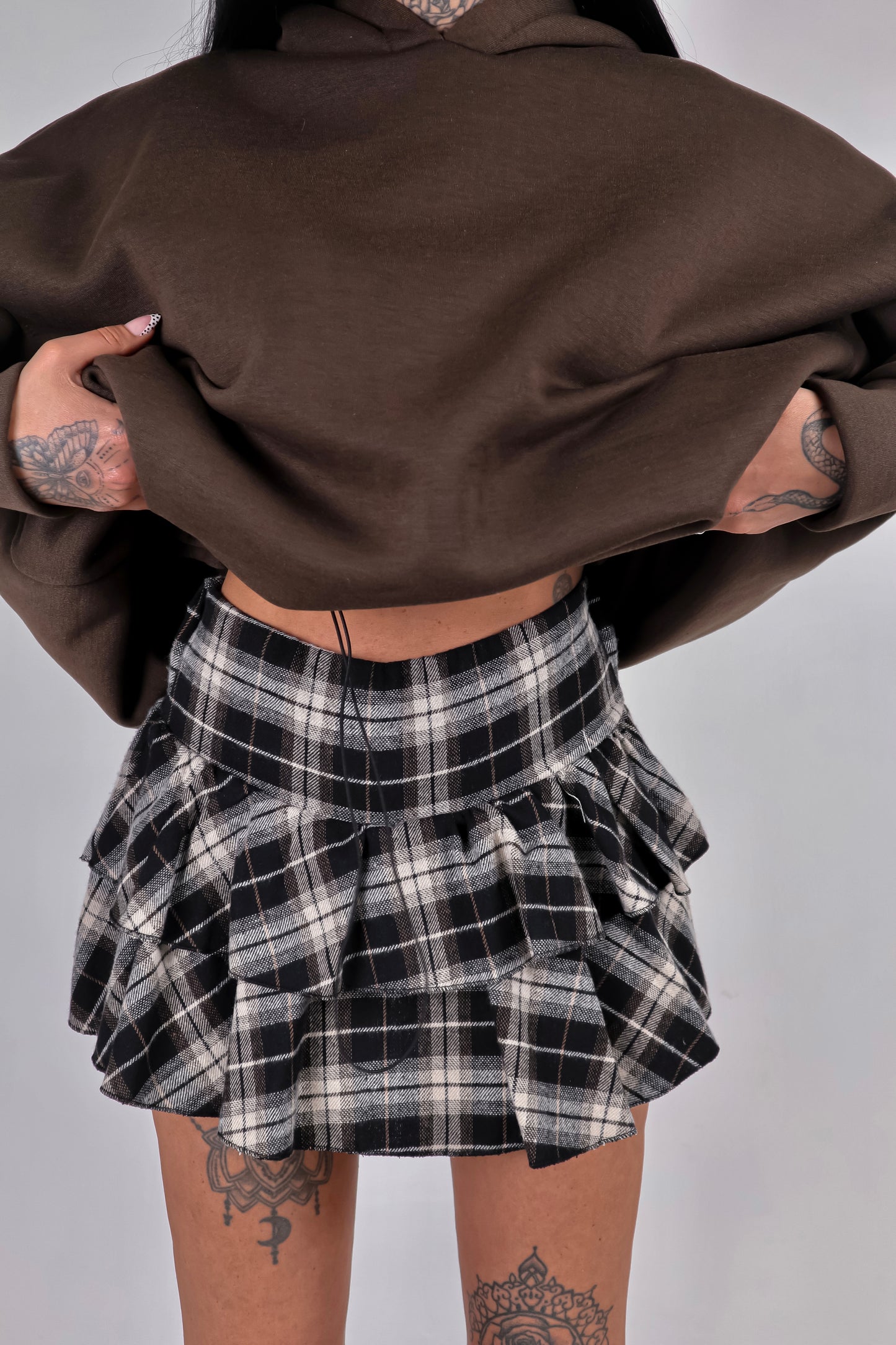 Panta Gonna Tartan Olivia