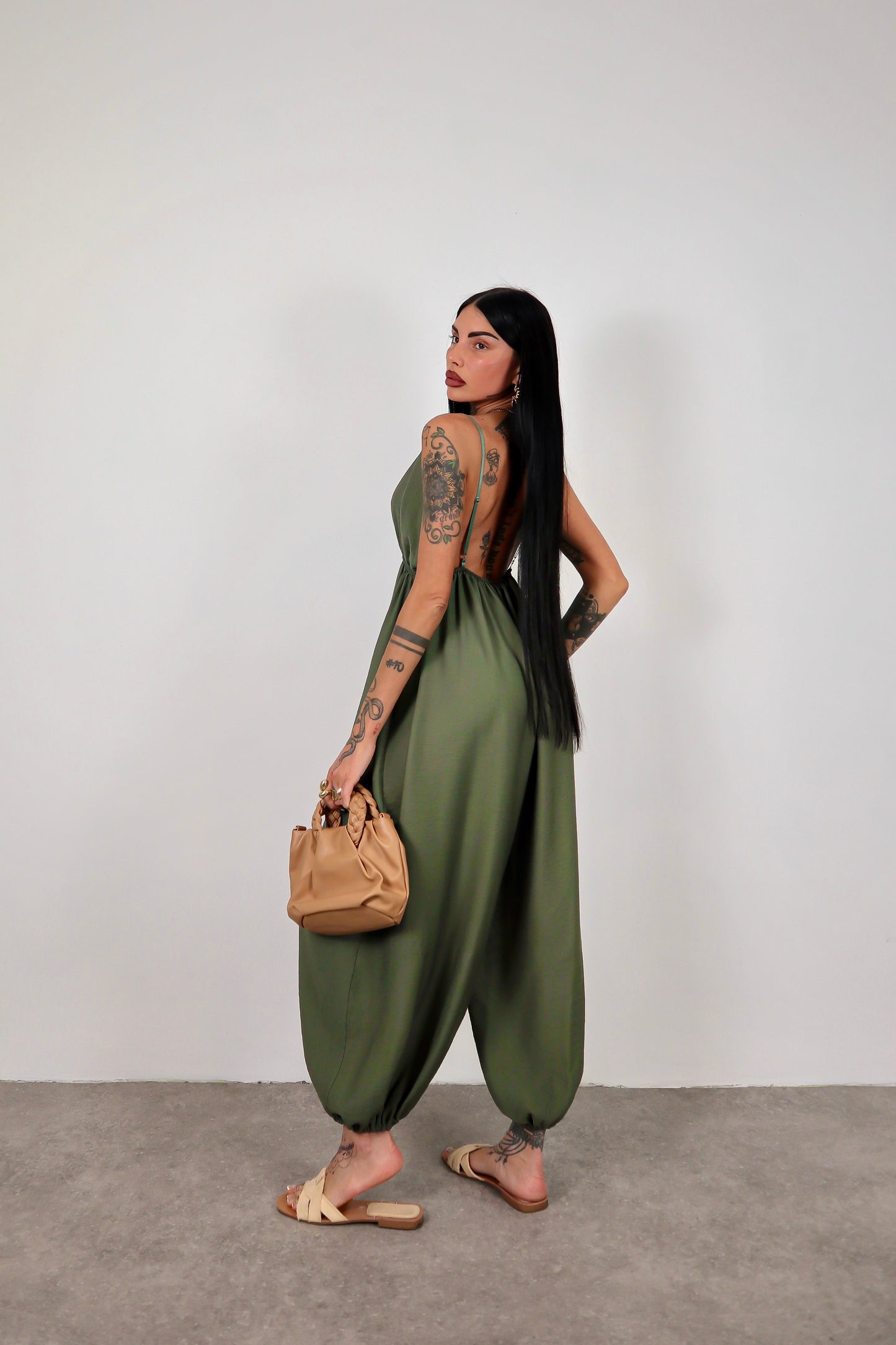 Tuta intera Sole - Verde militare