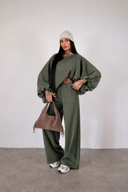 Completo in maglia Isadora - Verde militare
