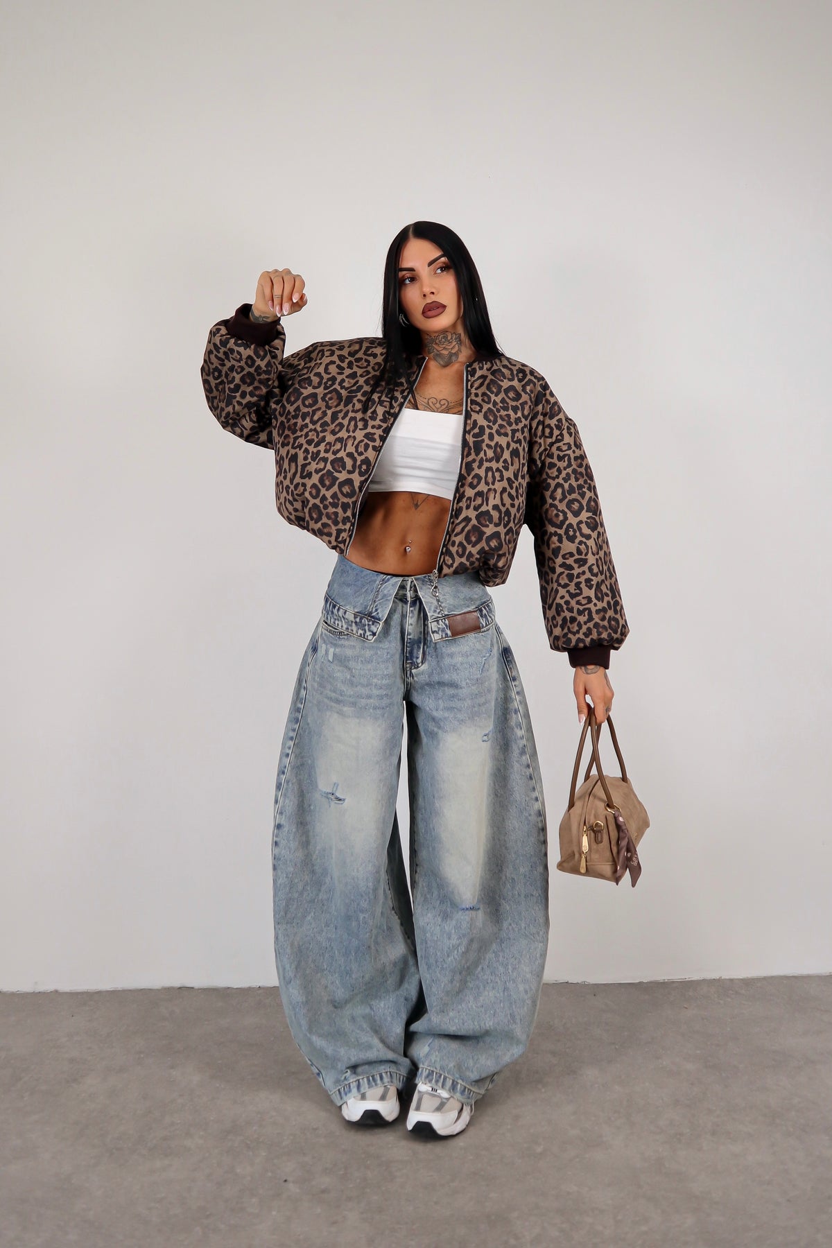 Bomber Puff - Leopardato