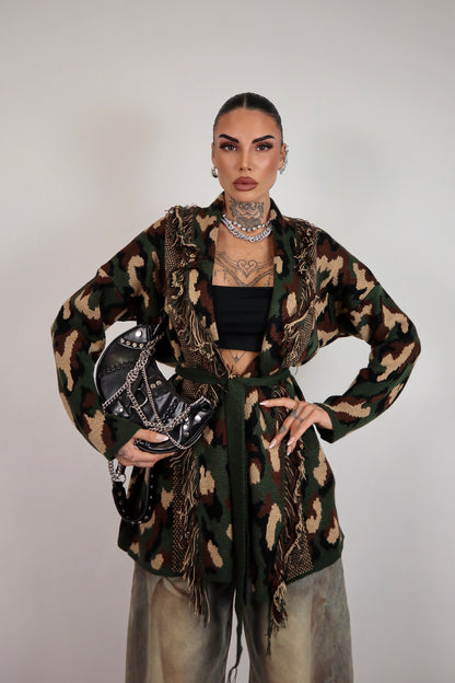 Cardigan Perù - Militare