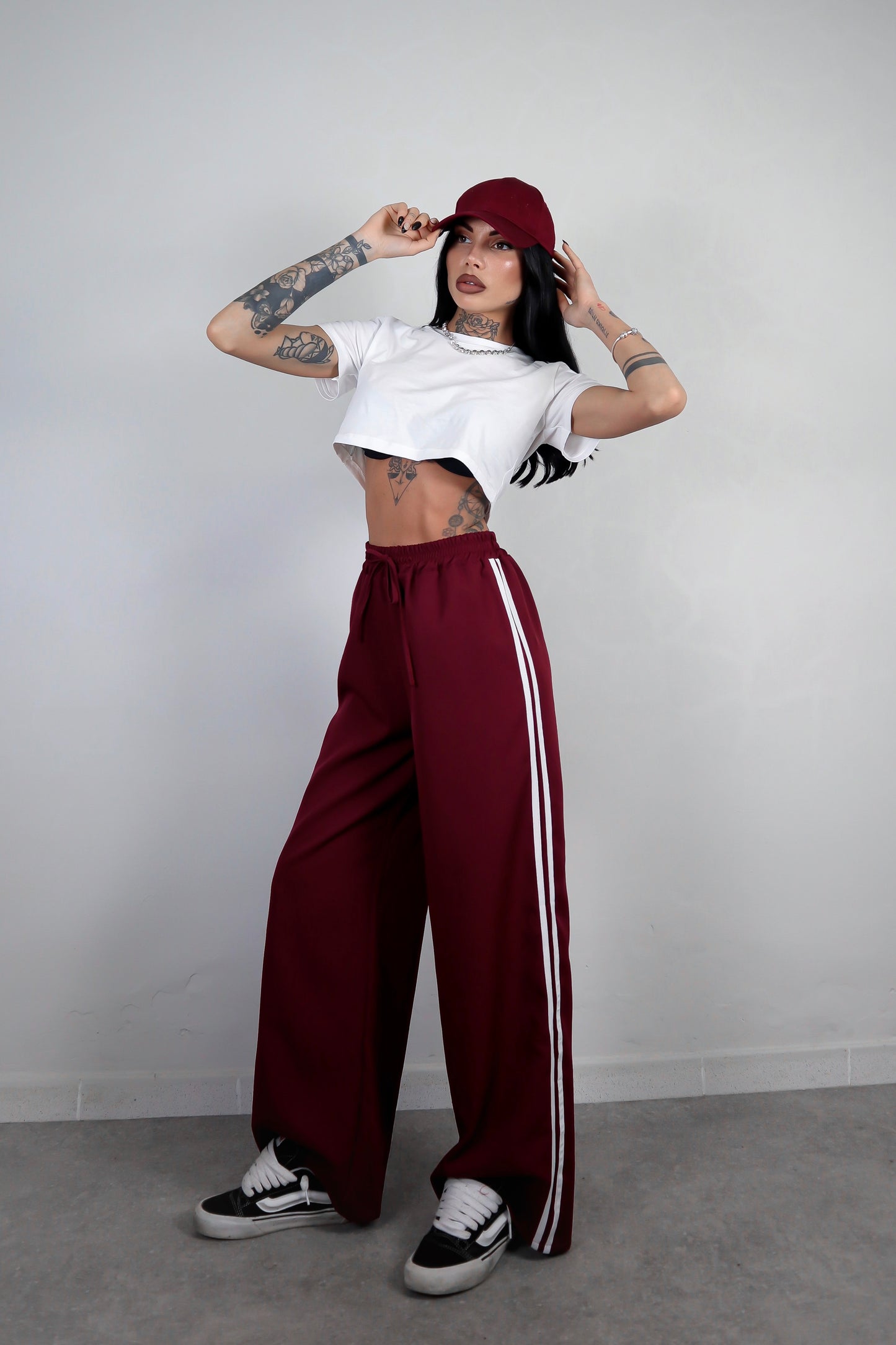 Pantalone Stripes - Bordeaux