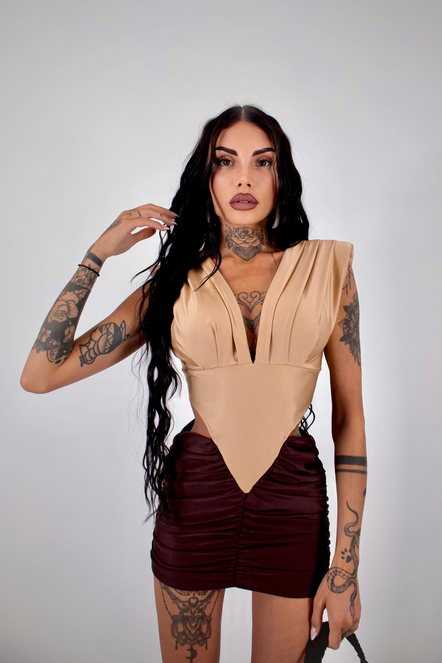 Abito Persia - Marrone/gold