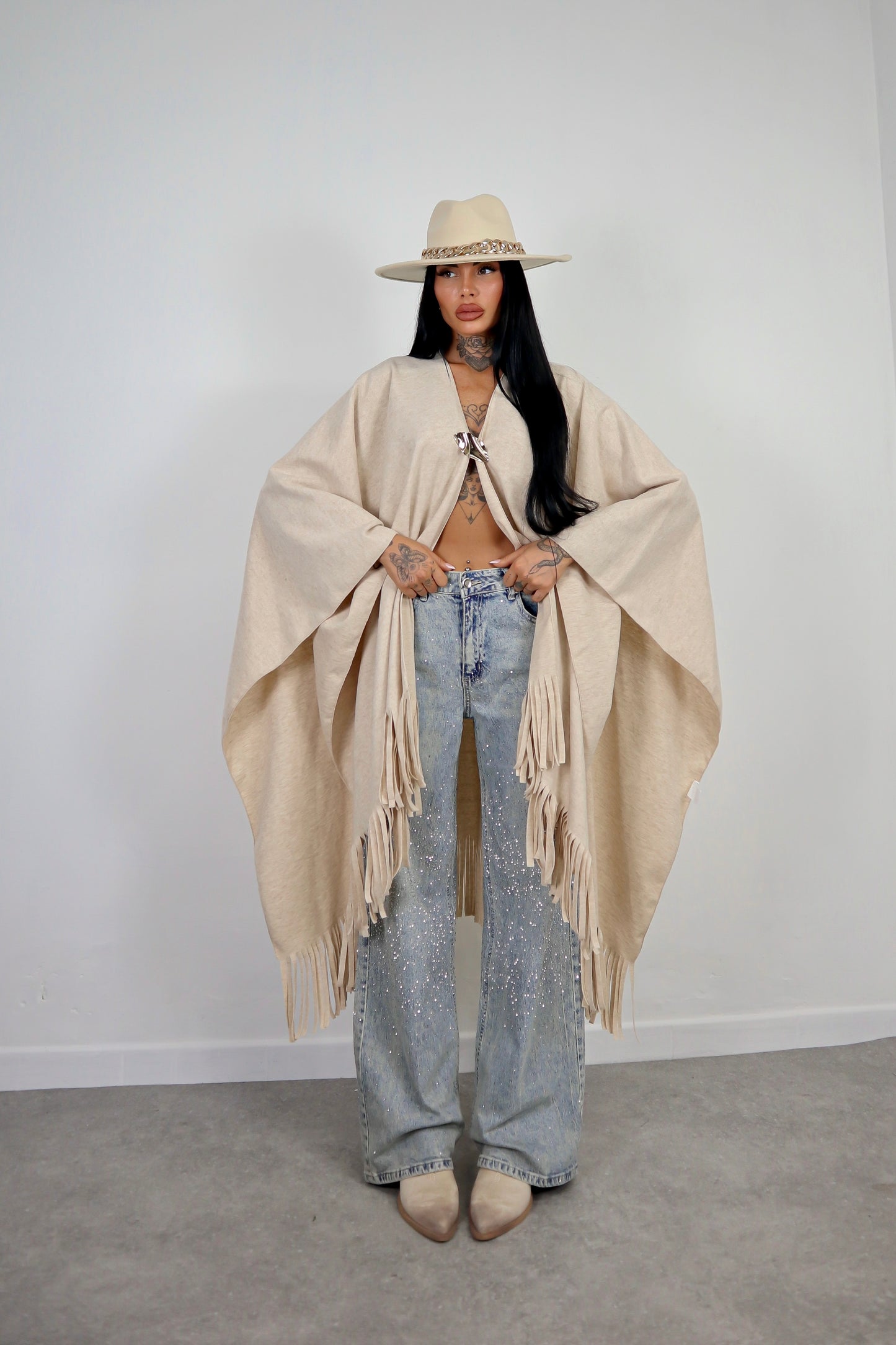 Jeans wide leg Brillo - Denim freddo