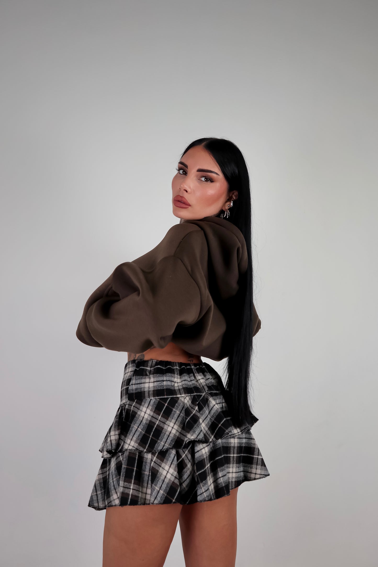 Panta Gonna Tartan Olivia