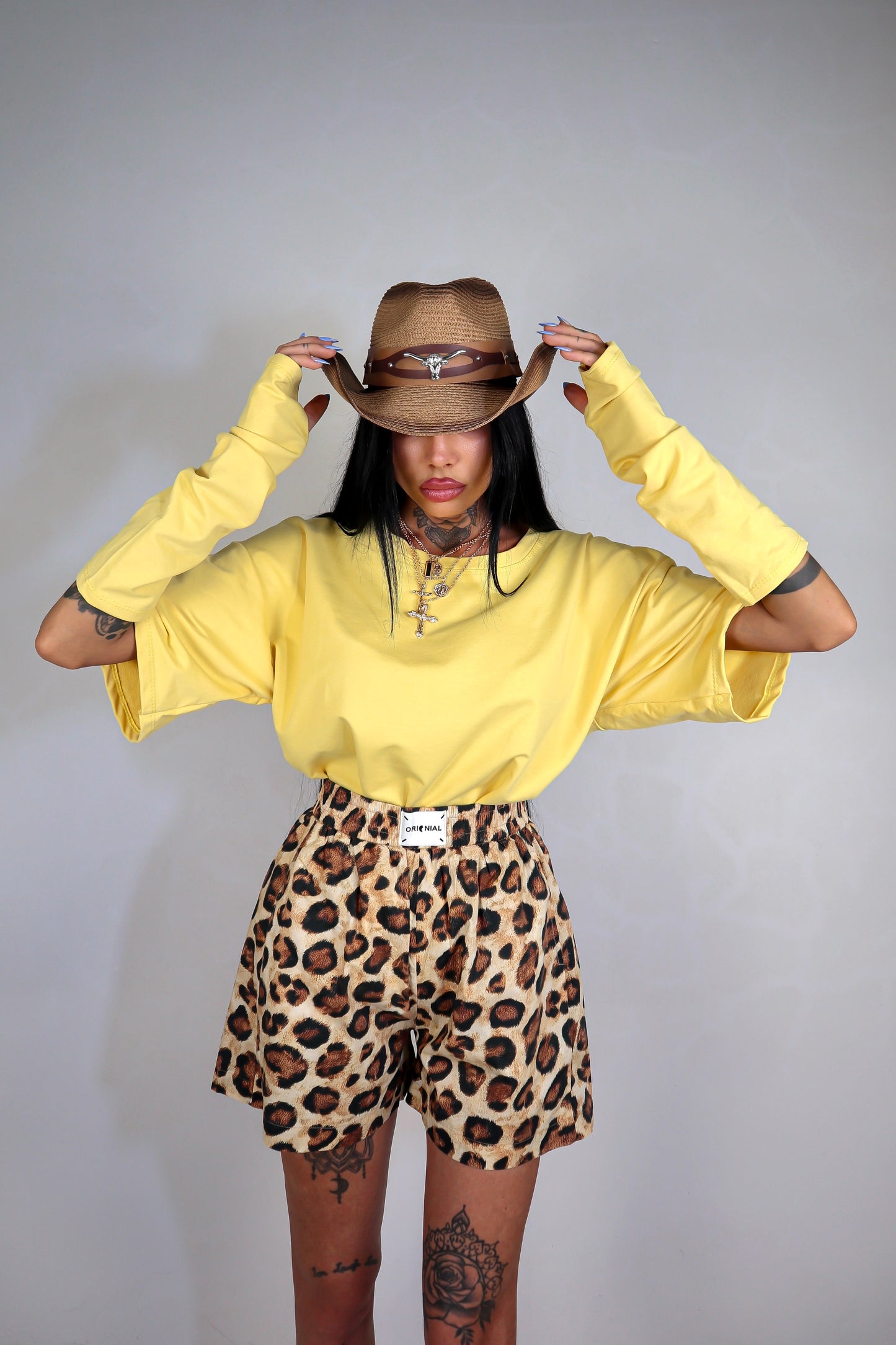 T-Shirt Manicotti - Giallo